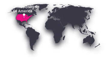 World Map with Gurgaon marked (Mobile View)